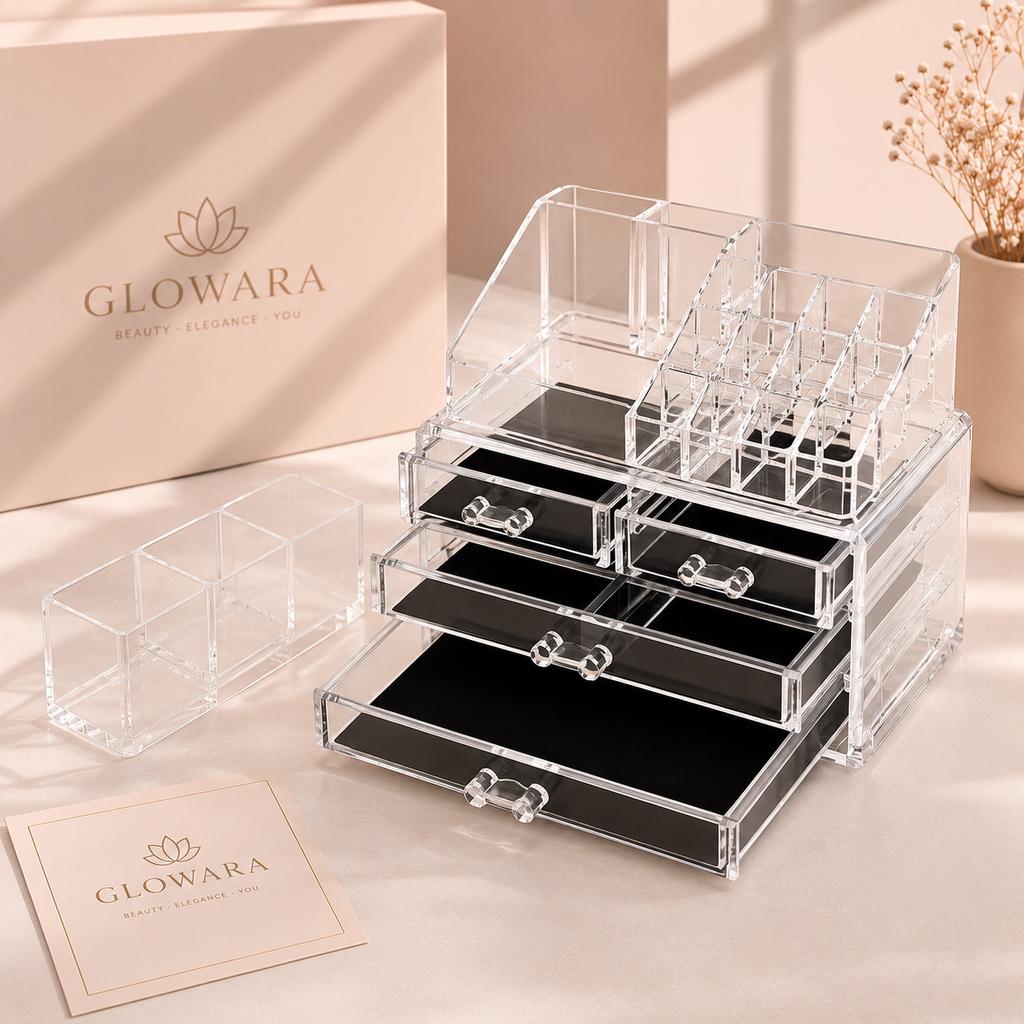 Makeup Storage Organizer Set