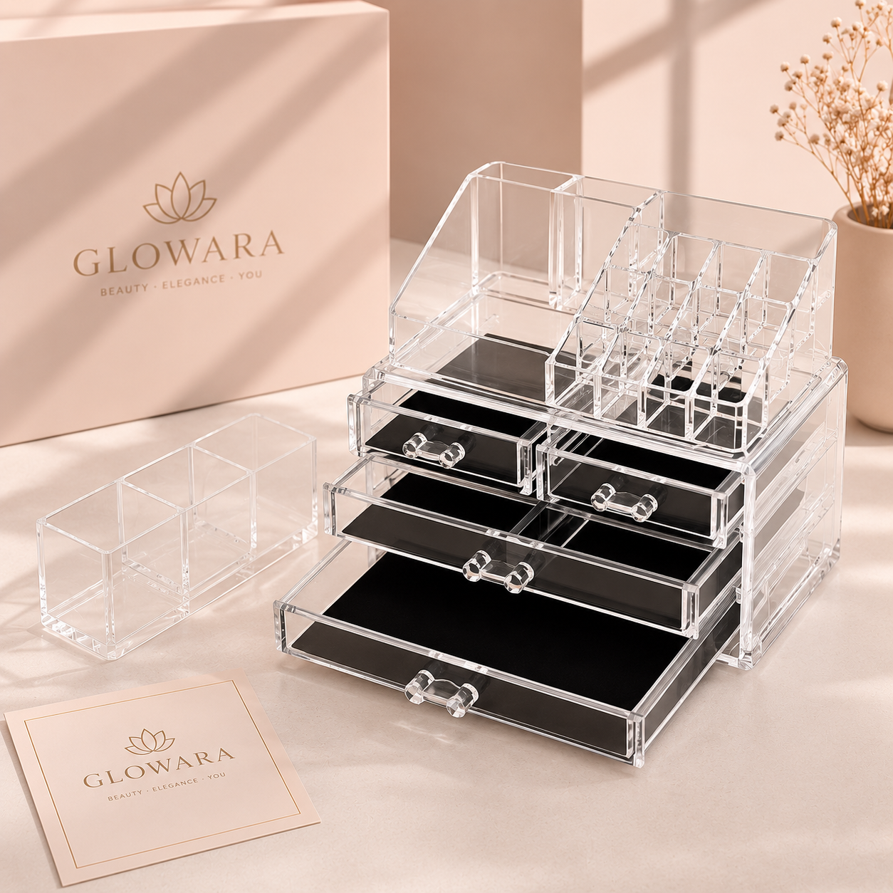 Makeup Storage Organizer Set